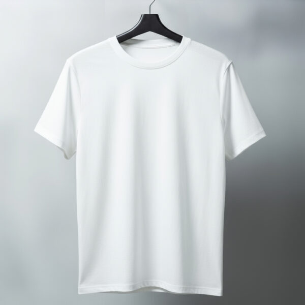 Round Neck White Tshirt